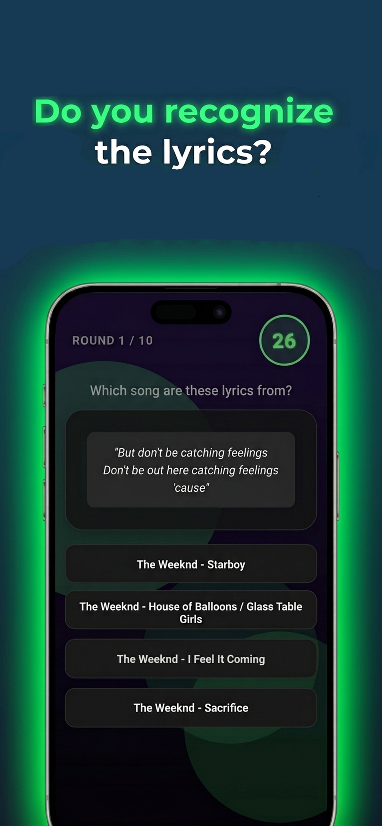 Lyrics Quiz Mode